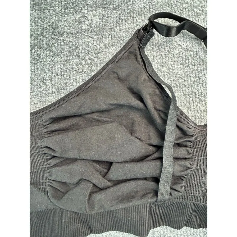 SKIMS Black Seamless Wireless Bra L XL Sculpting Adjustable Strap Bralette NWOT - Picture 8 of 9